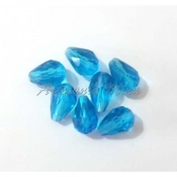 Lágrima cristal azul 11 x 8 mm