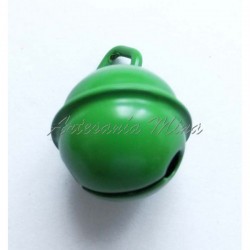 Cascabel 15 mm esmaltado verde