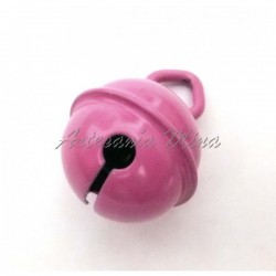 Cascabel 15 mm esmaltado pink