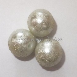 Perla acrílica 14 mm blanca