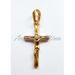 CRUCIFIJO BAÑO DE ORO 18K...