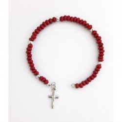 PULSERA ROSARIO PÉTALOS...