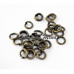 Anilla 4 mm. bronce (20 unds)